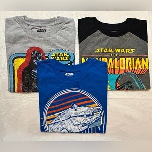 3 Star Wars Kids Tees Size 6